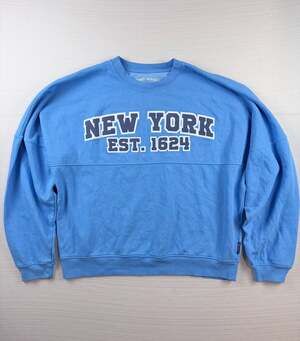 Spirit Jersey New York Est. 1624 Blue Crew Neck Sweatshirt Size S